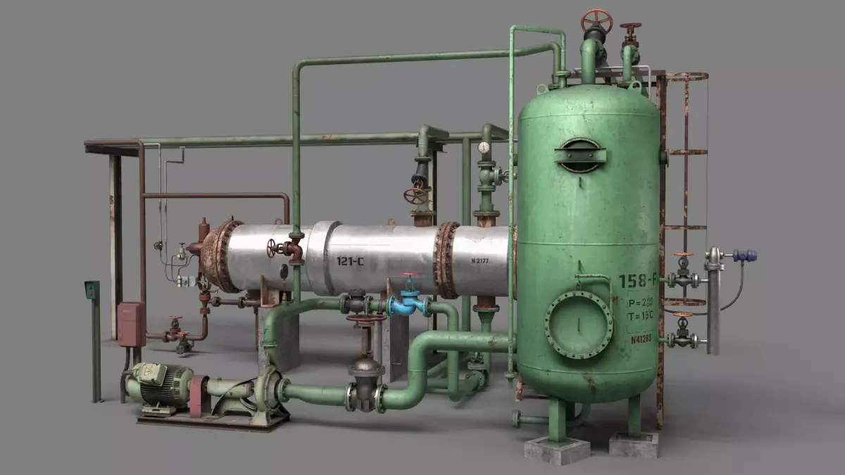 Boiler room 3D model buy