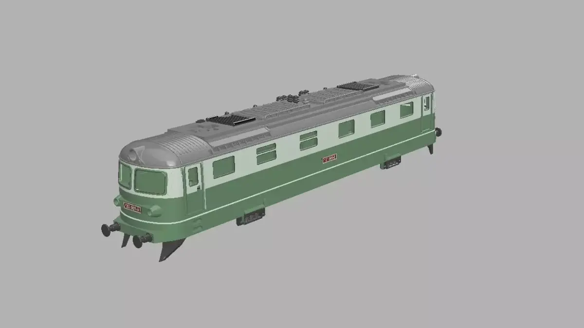 CZECH Train Skoda E 669-1 Scale Z 3D print model