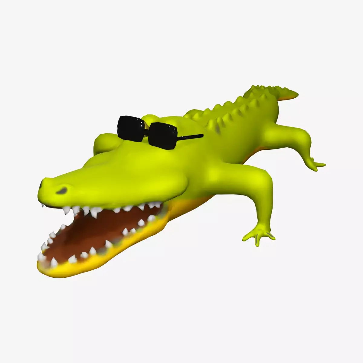 Crocodile Cartoon  3D model