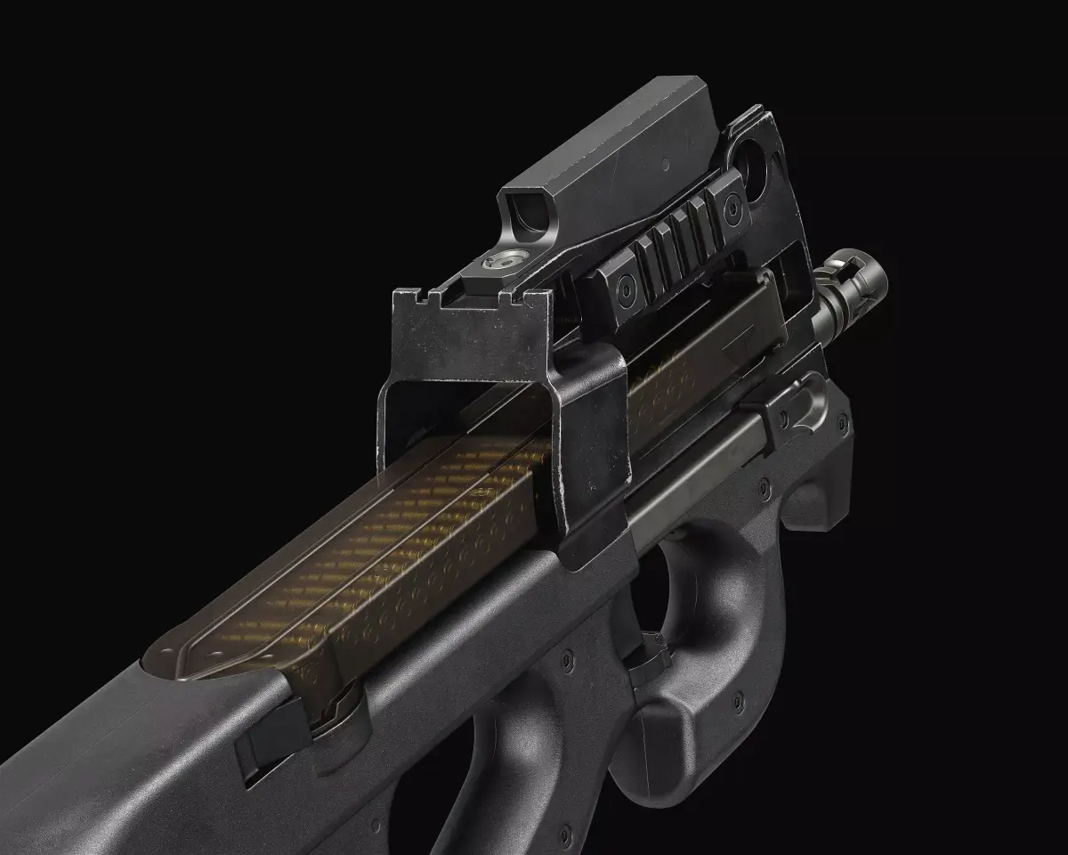 P90 PDW Low-poly 3D model