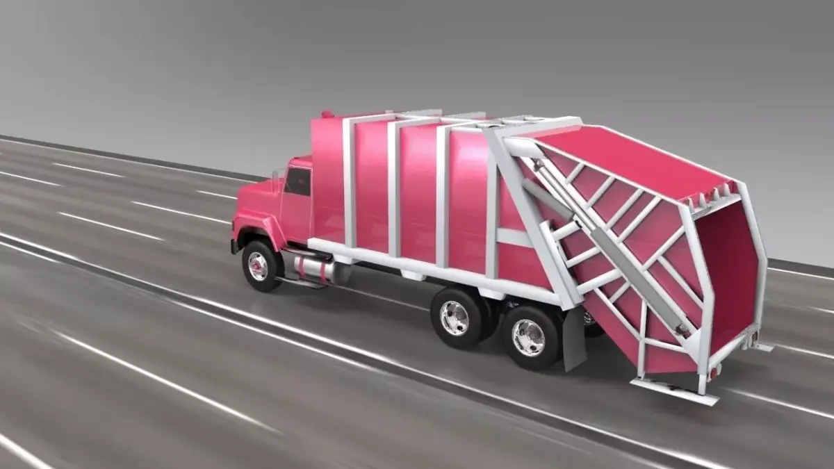 Trash Truck Free 3D model