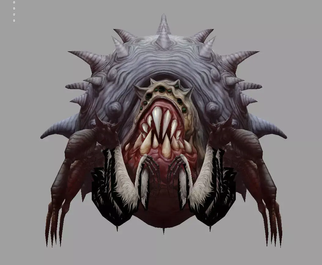 spider  monster Low-poly 3D model