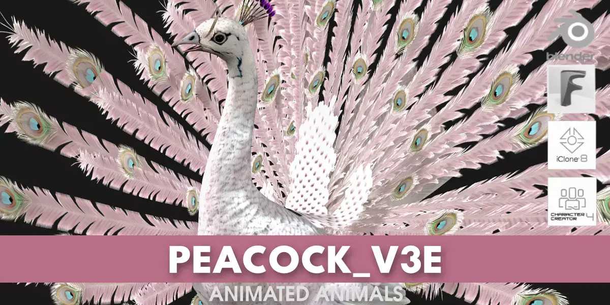 Peacock V3E Free 3D model