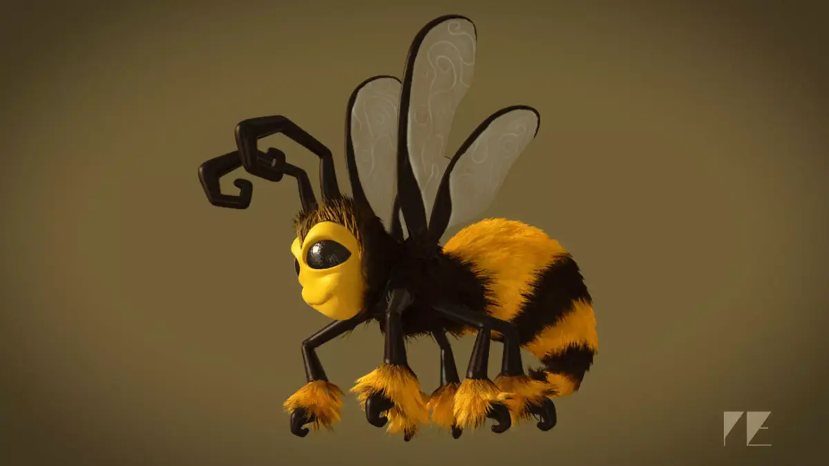 Cartoon Bee - Rigged 3D model