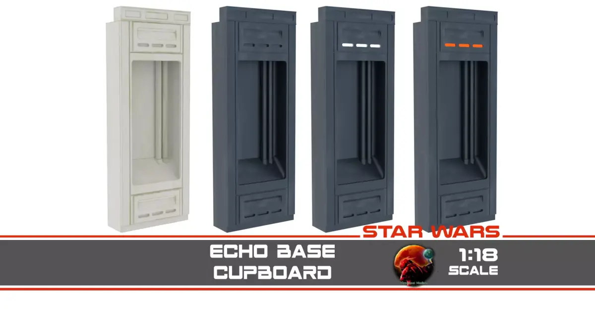 Echo Base Cupboard 1-18 scale Hasbro Kenner 3D print model