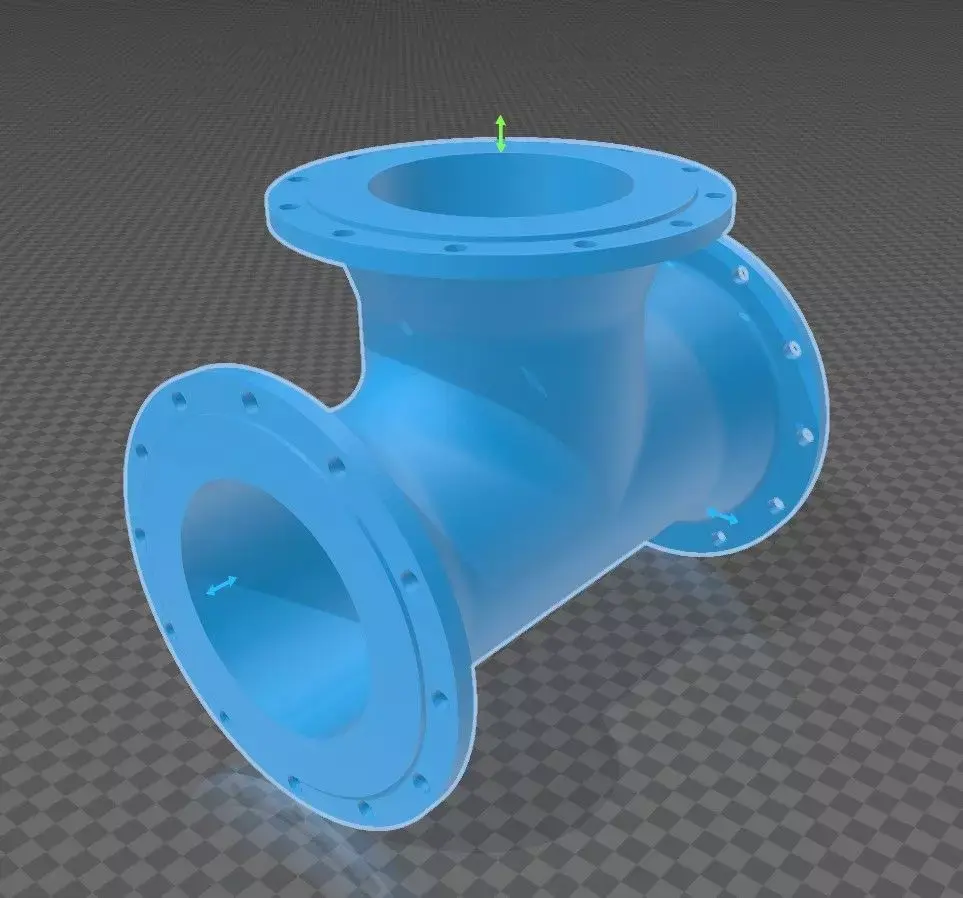 Filtre en T Free 3D model