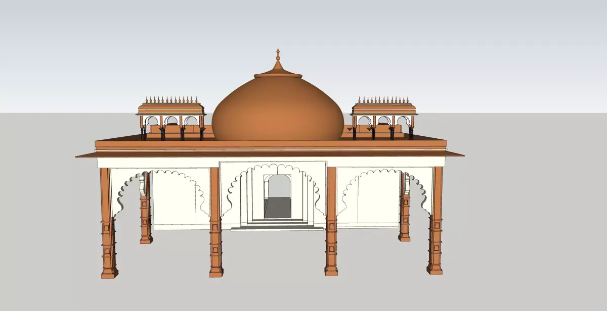 indian jodhpuri stone arch 3d modal 3D model buy