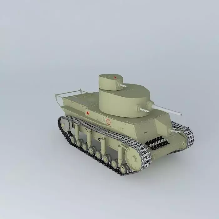 T 24 Soviet Tank 3D model