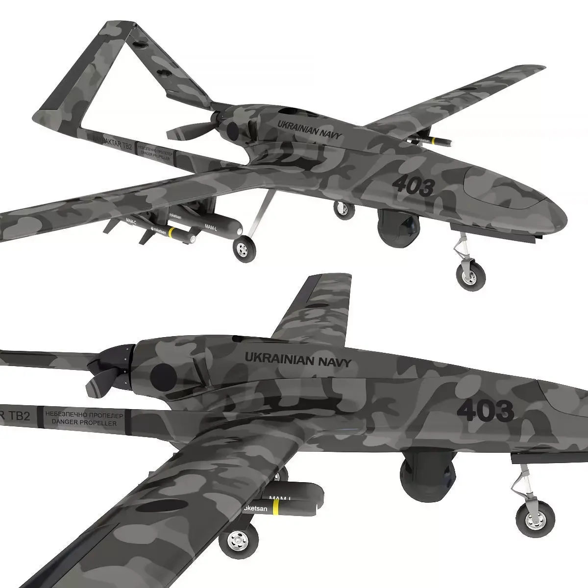 Bairaktar Night Hawk 3D model