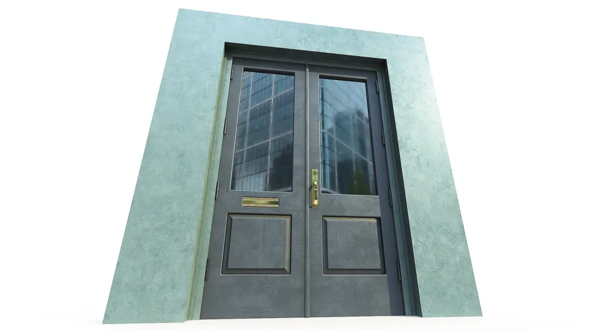 Historic Double Door Entrance SoHo Style 3D model