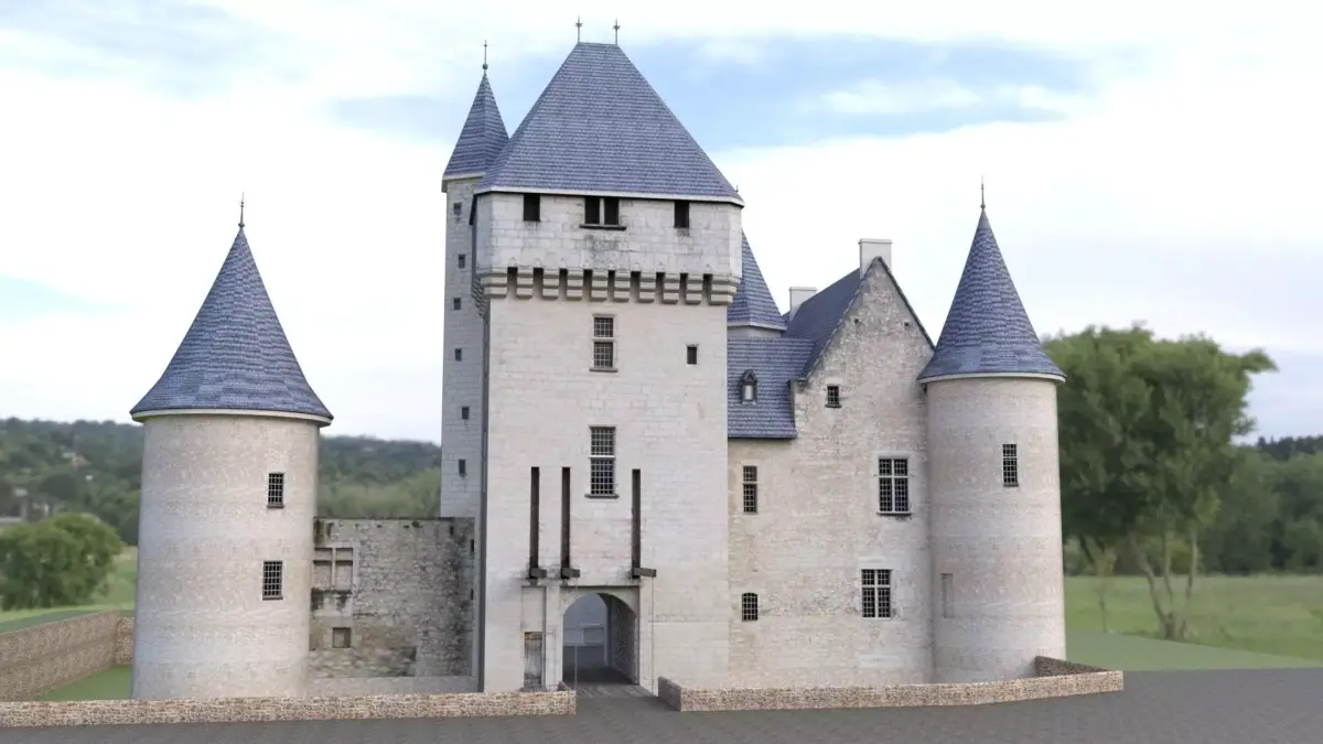 Chateau du Rivau 3D model
