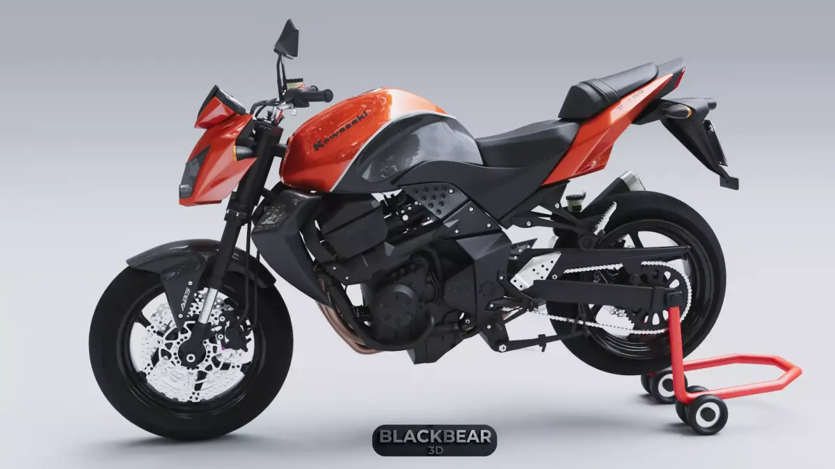 KAWASAKI Z-750 Corona Renderer 3D model