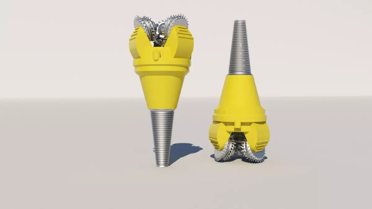 Tricone Drill Bit 3D model 3D model