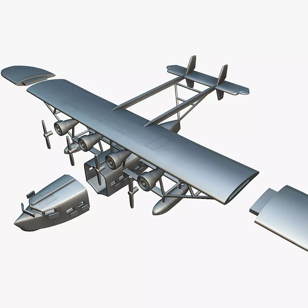 Sikorsky S-40 - 3D Printable Model 3D print model