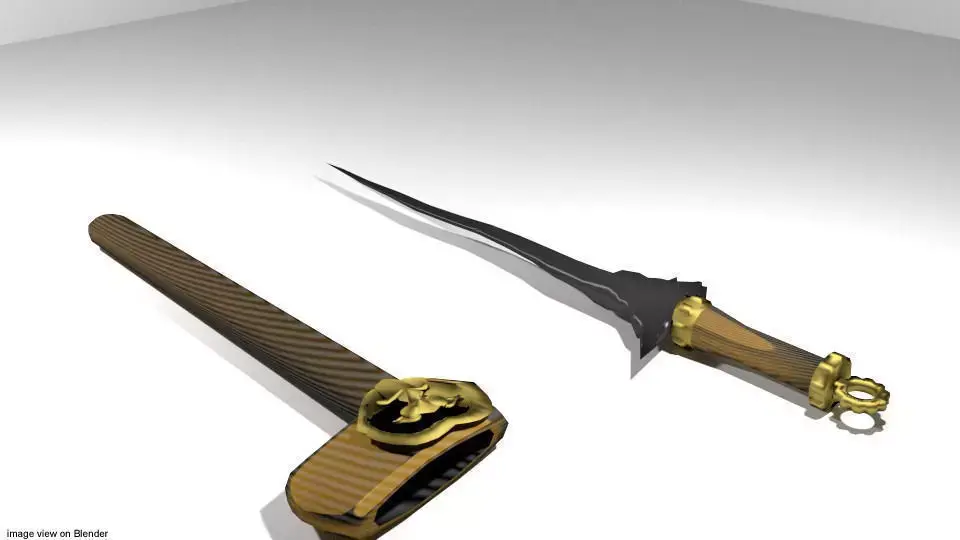 Keris Bali 3D model