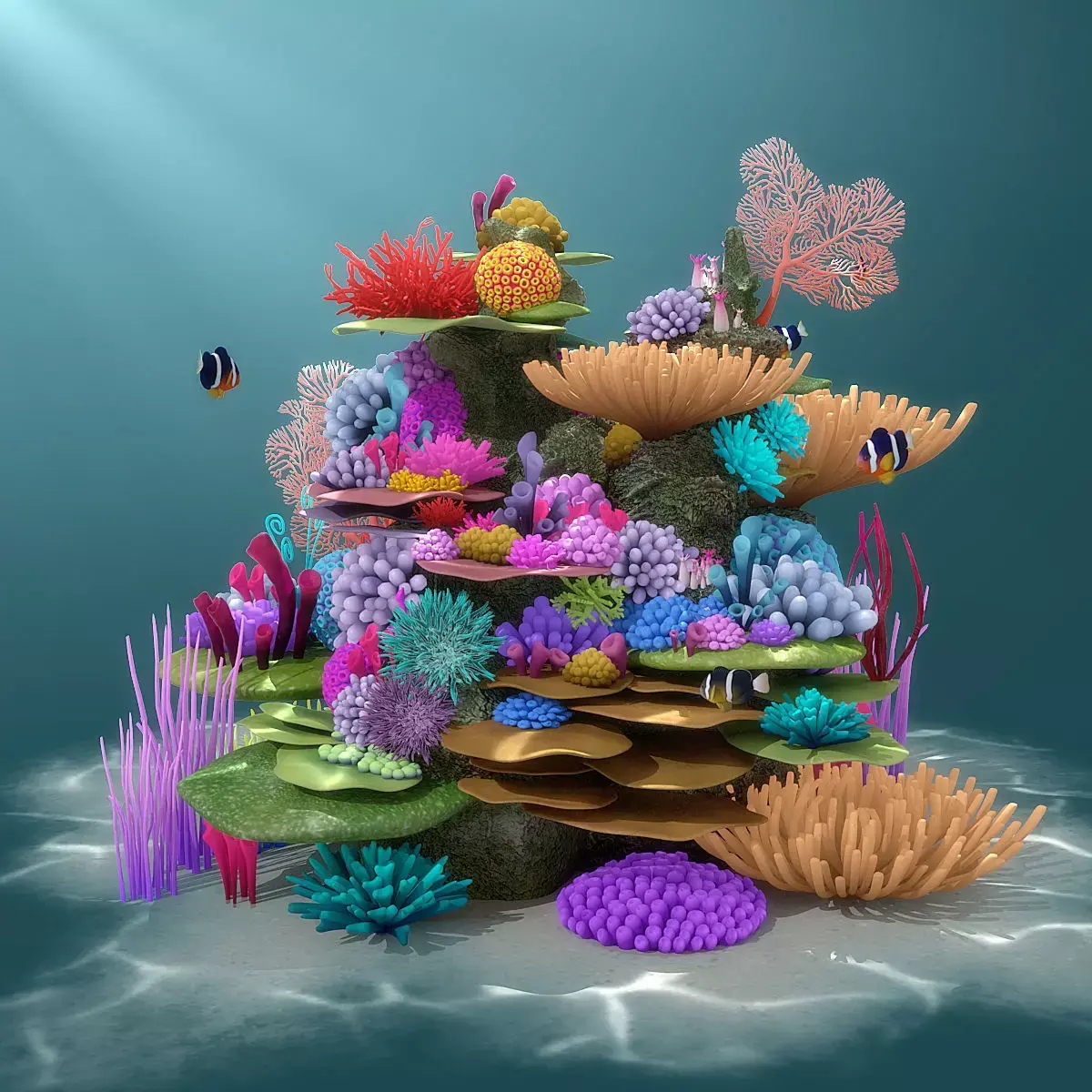 Coral Reef 3D model