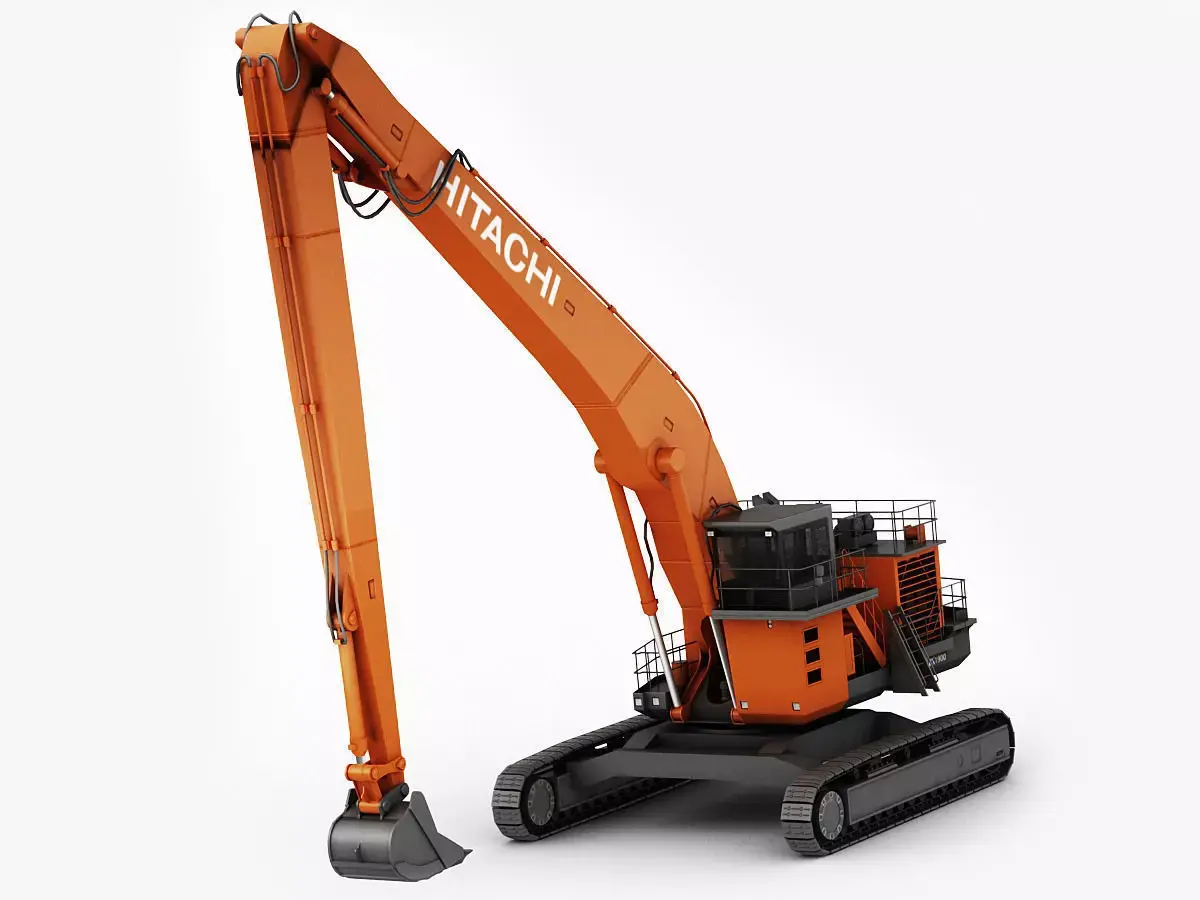 Hitachi EX1900 Low-poly 3D model