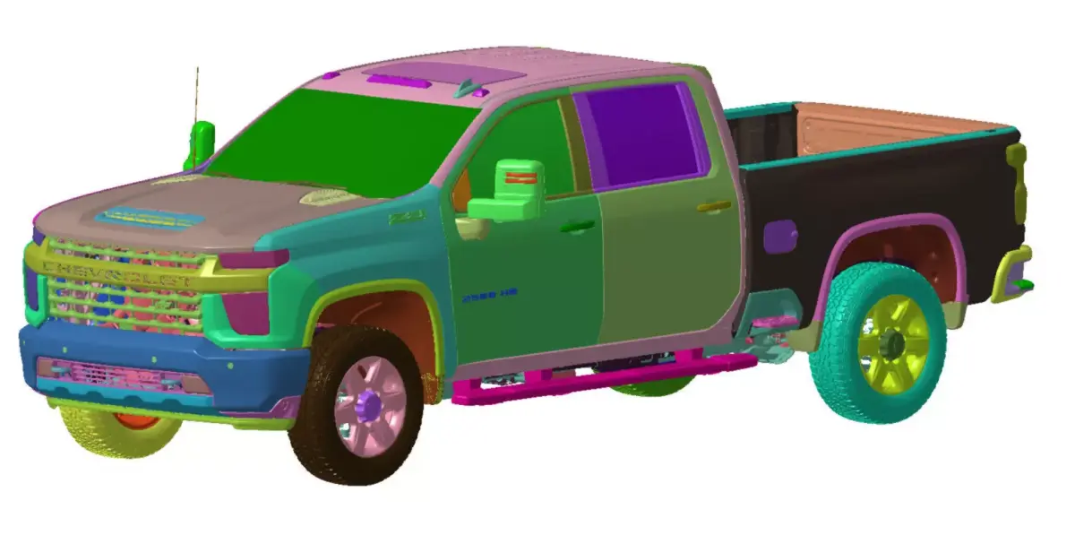 Chevrolet Silverado 2500 4WD LTZ 2020 Vehicle 3d scan model 3D model