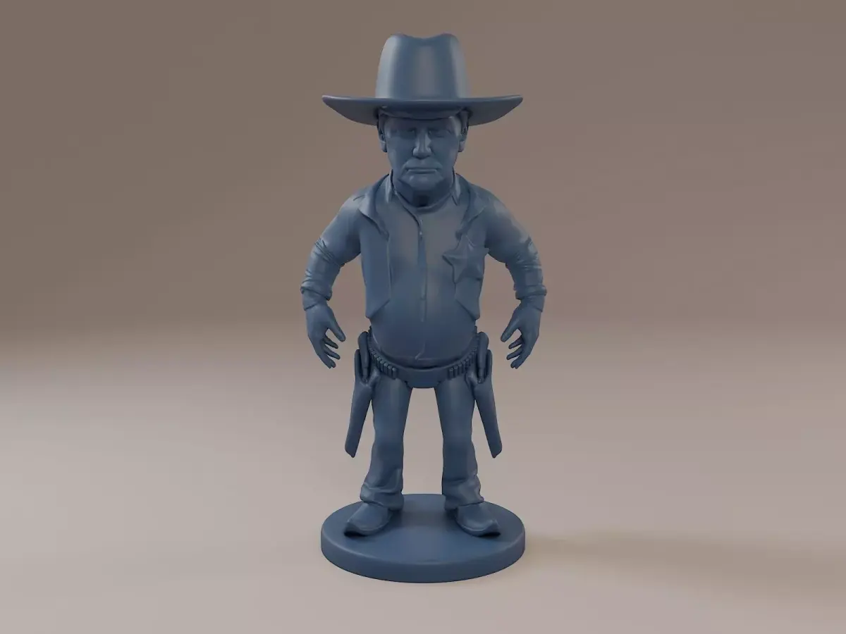 Donald Trump Cowboy 3D print model