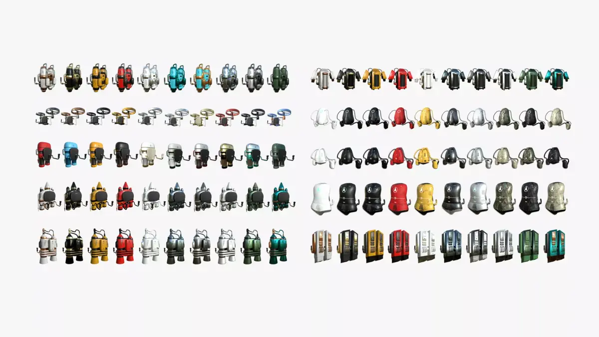 100 Jetpacks Super Collection - SciFi Character Design