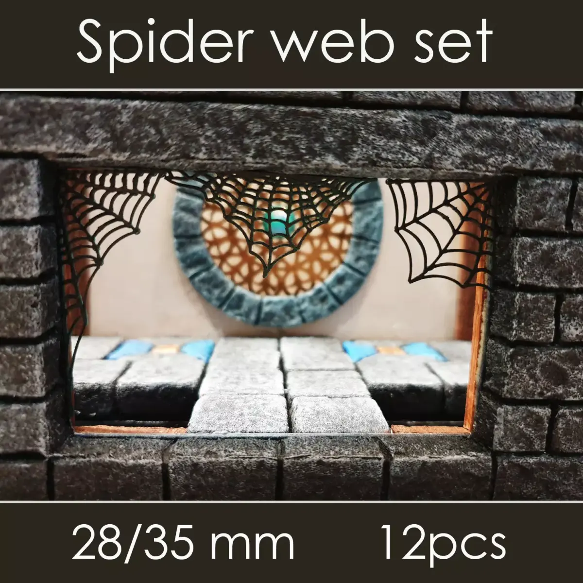 Spider web set 3D model