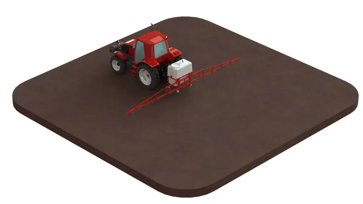 WG 0015 - Mounted boom sprayer 9000 3D model