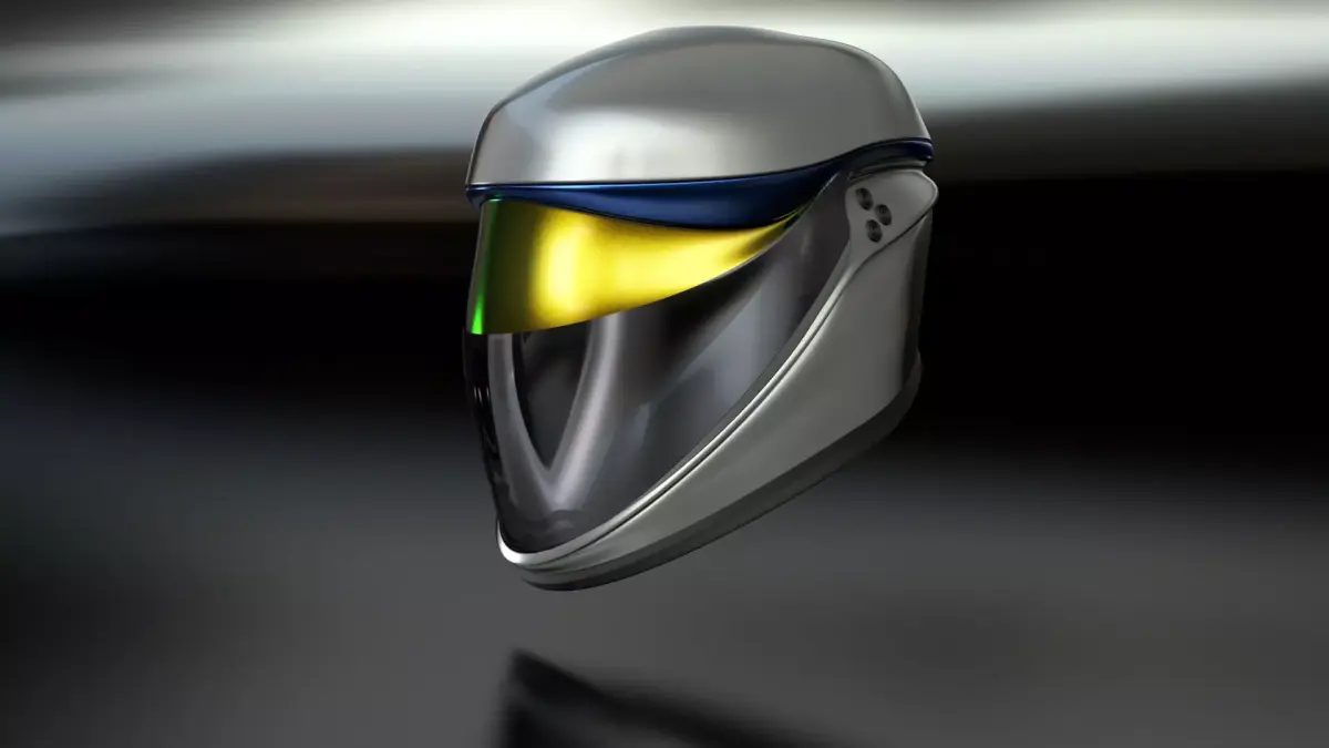 Helmet futuristic 3D model