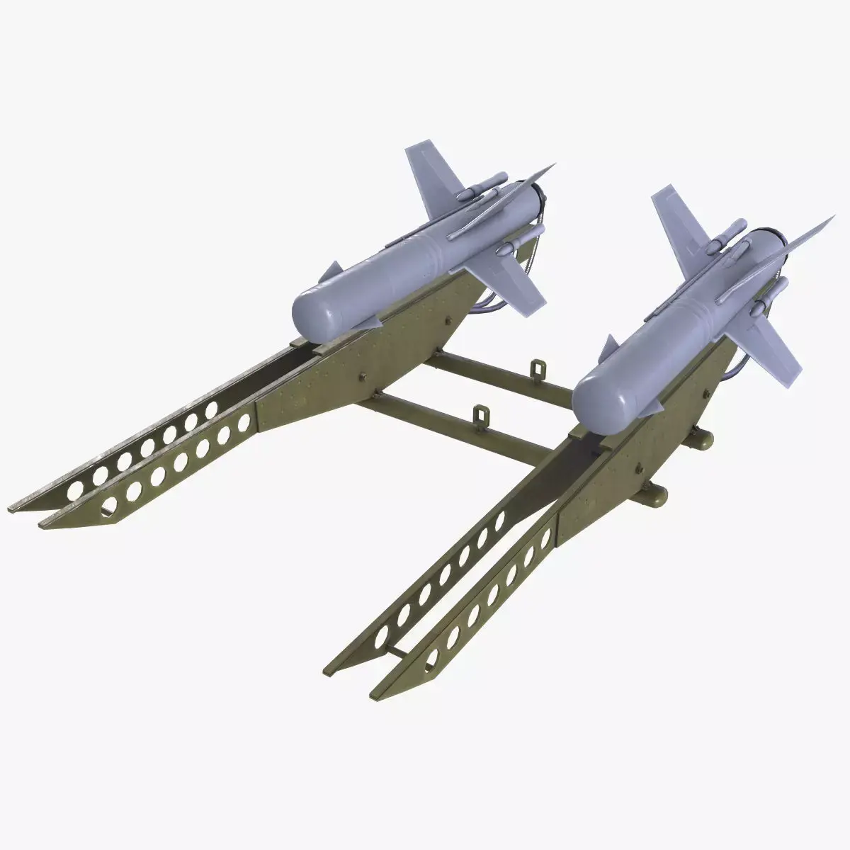 2k8 Falanga Rocket Launcher Low-poly 3D model