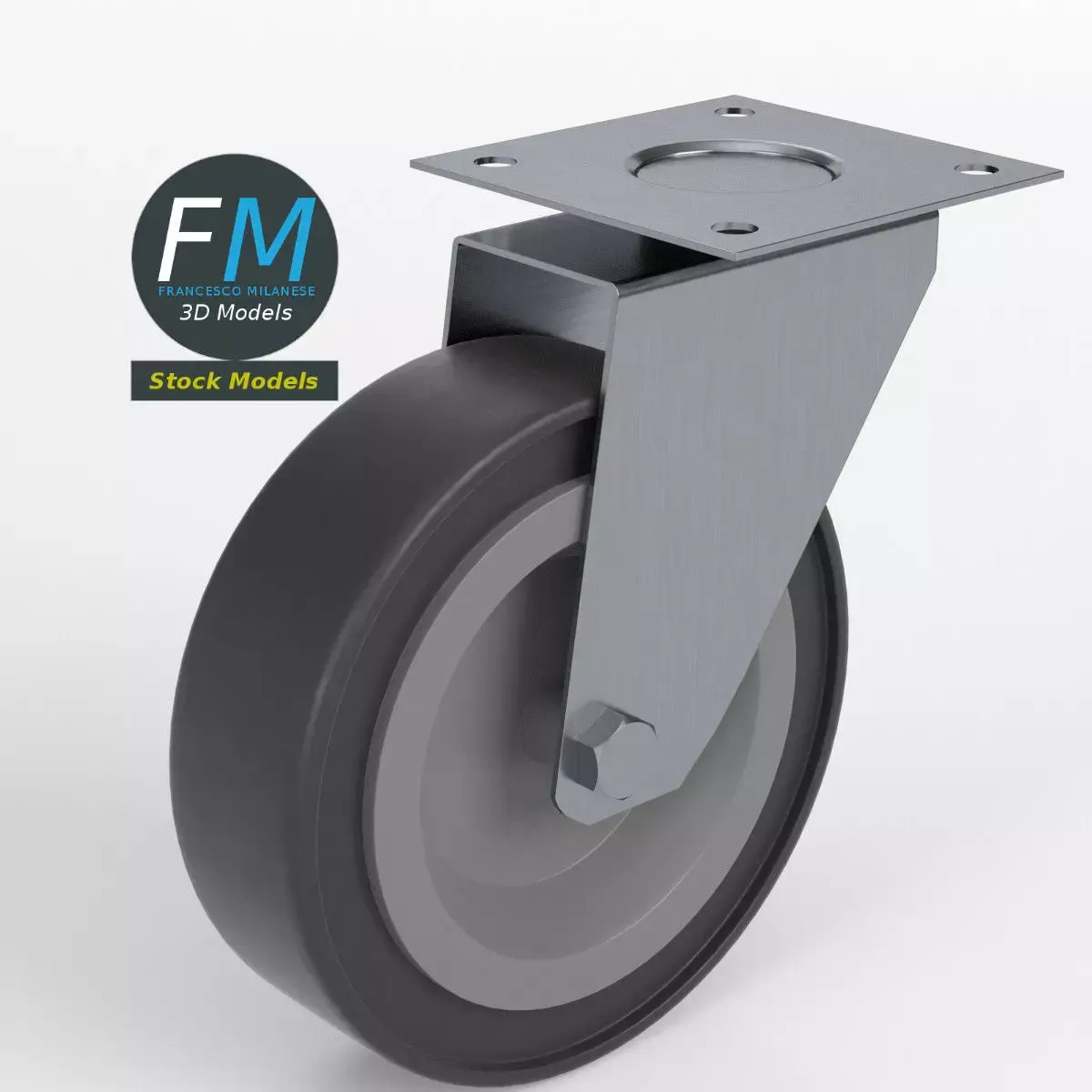 Trolley wheel 1 3D model