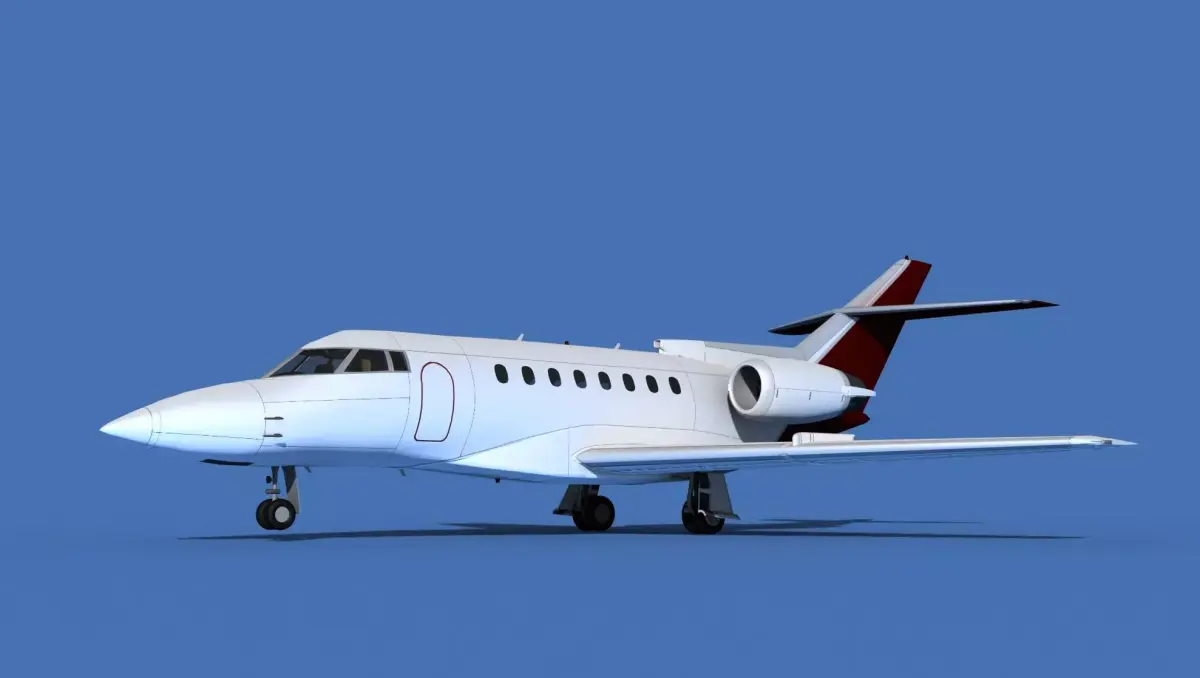 Hawker Siddley 1000 V07 3D model