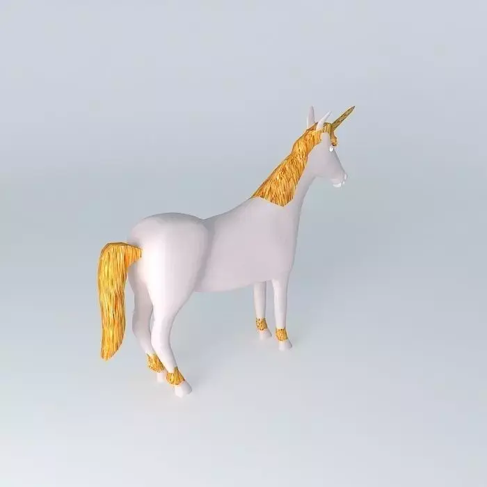 Fairytale unicorn 3D model
