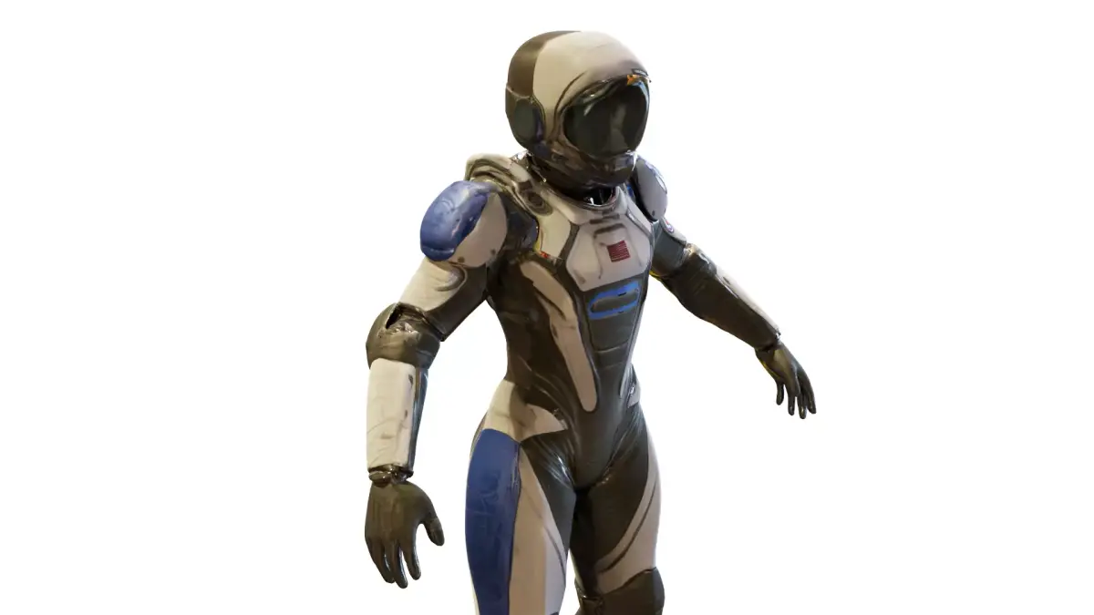Sci-Fi Humanoid Robot Character 3D model