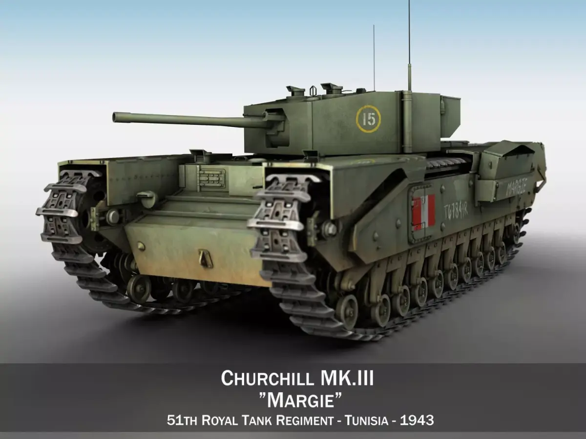 Churchill MK III - Margie 3D model