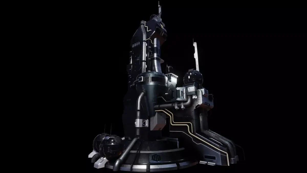 Sci-Fi Energy Tower 3D model