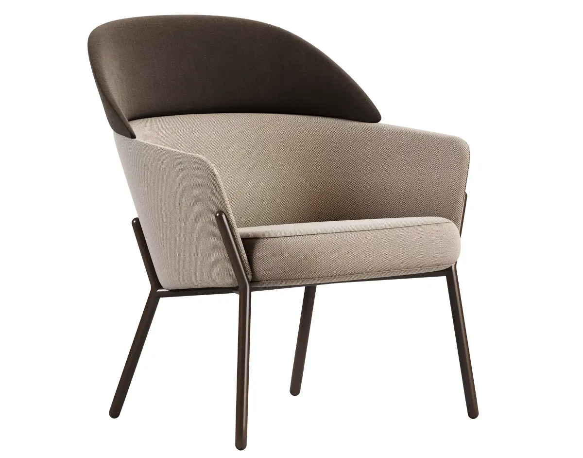 Wam 1570 Armchair By Bross Italy Low-poly 3D model