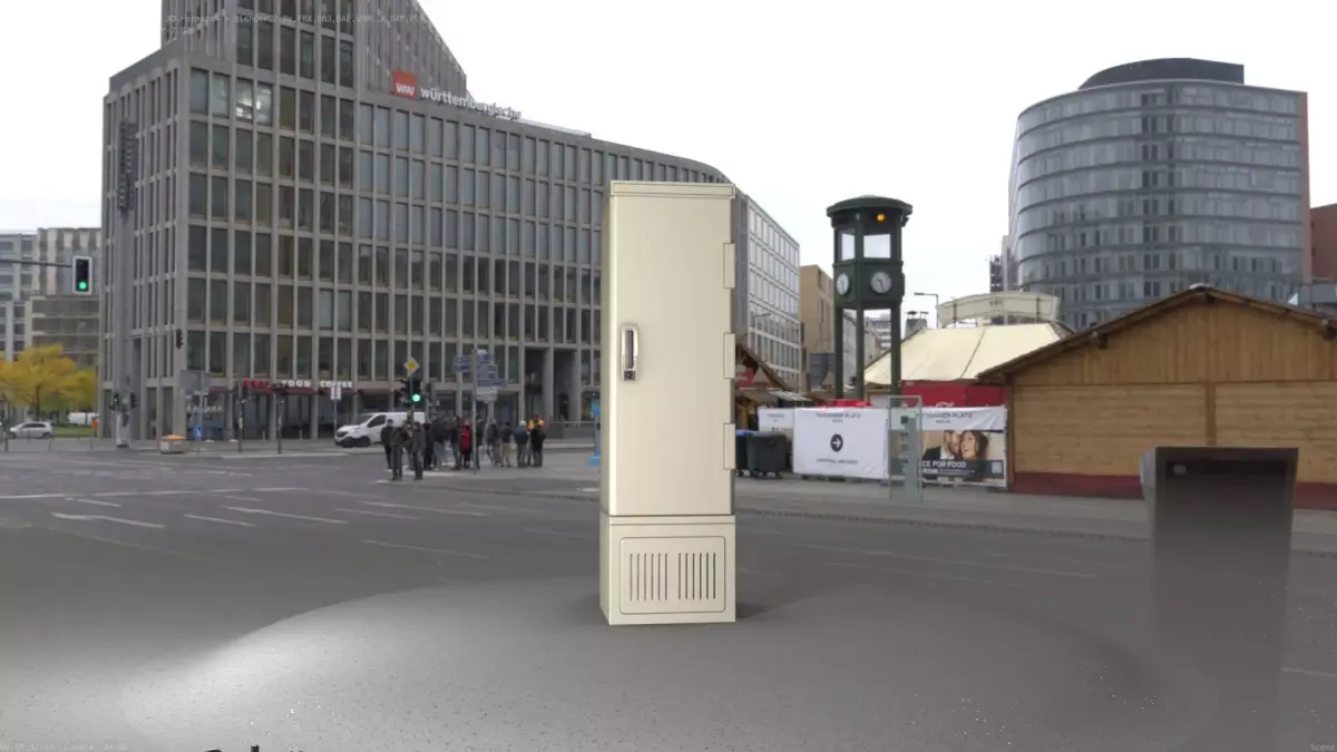 Electrical Distribution Cabinet 82 Low-poly 3D model