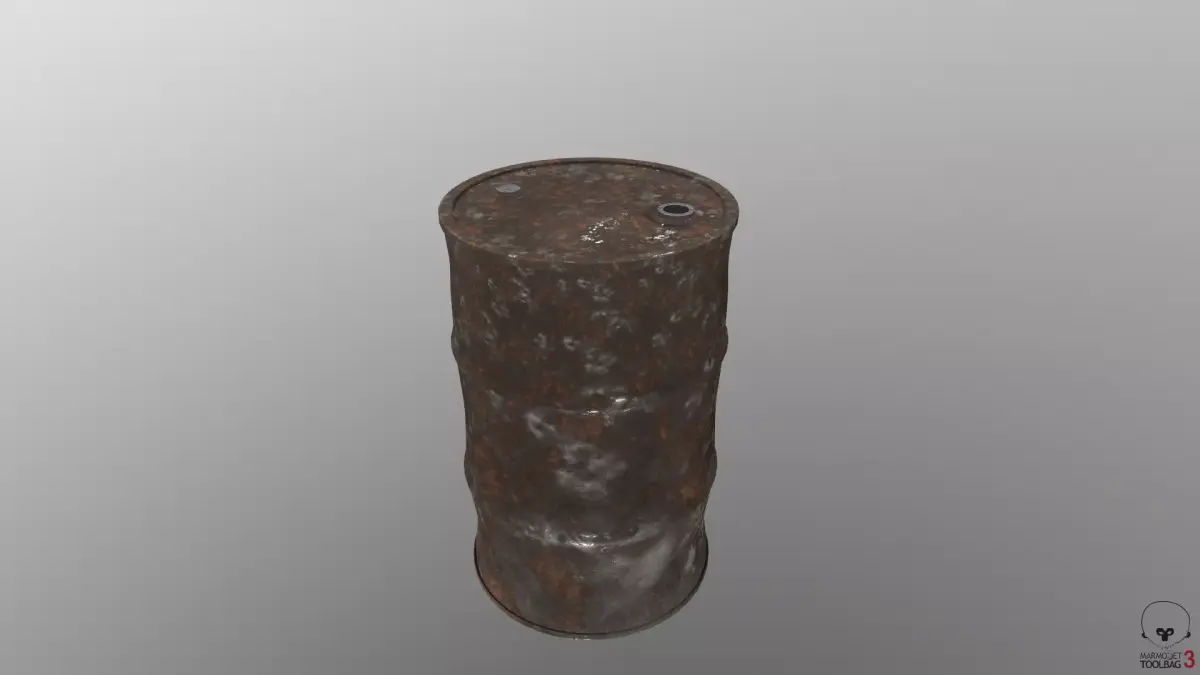 Barrel HQ Game Ready Low-poly 3D model