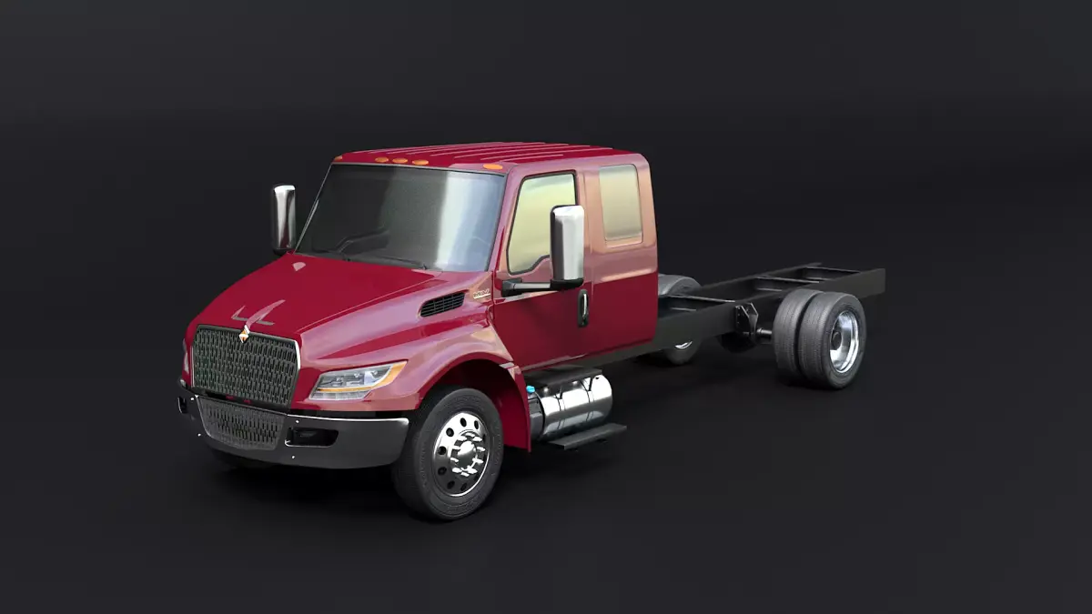 International MV Extended Cab 3D model