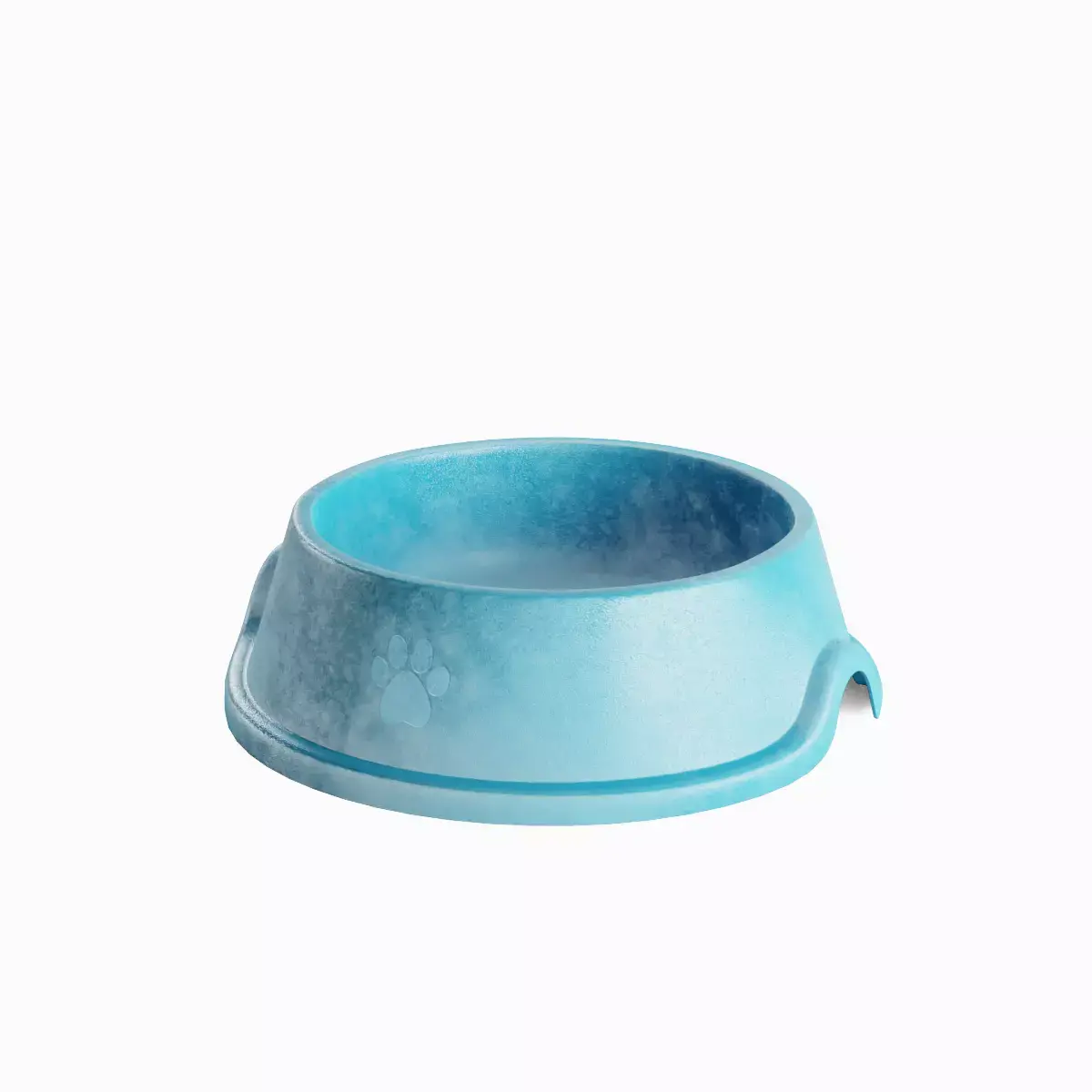 Used Metal Dog Bowl 04 3D model