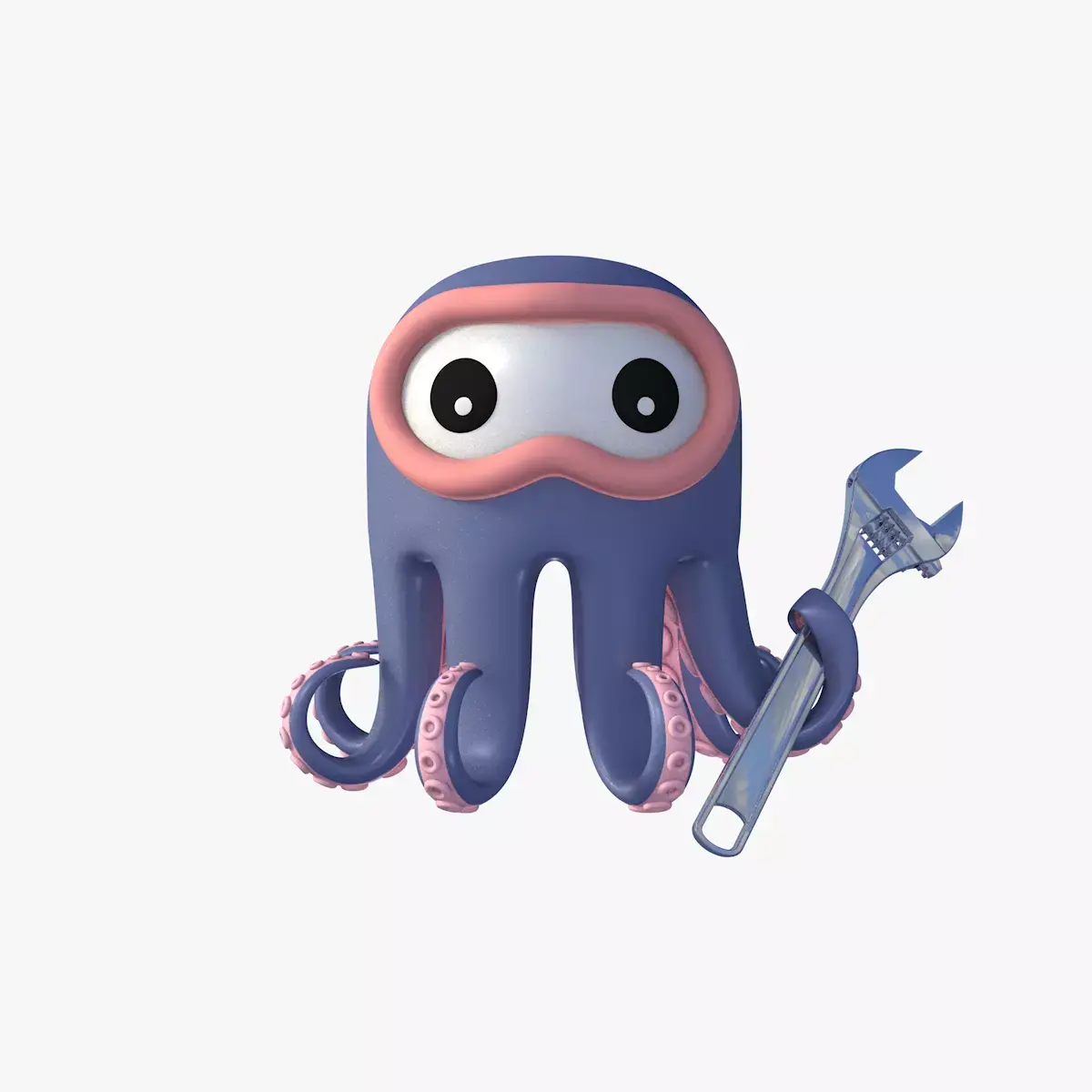 Cartoon Octopus 3D model purchase