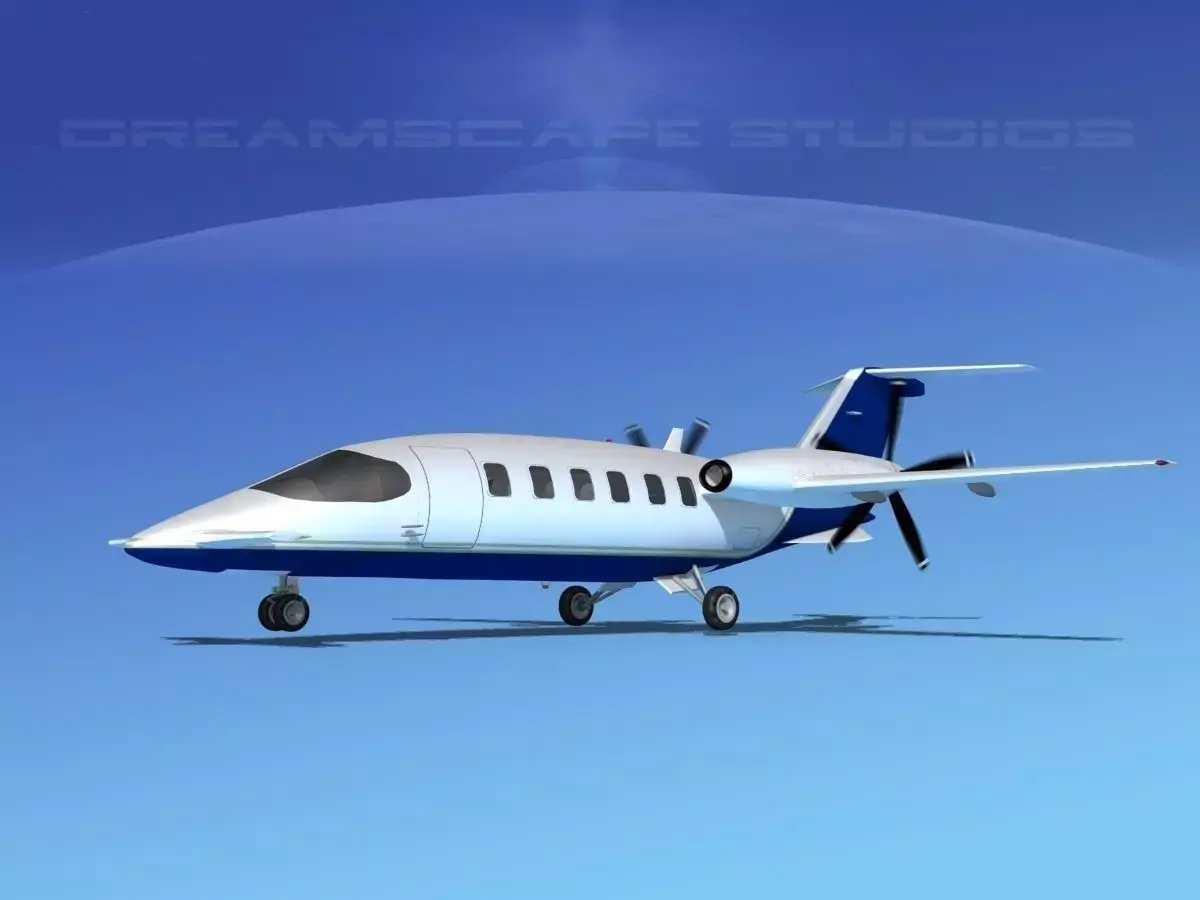 Piaggio Avanti P180 V07 3D model