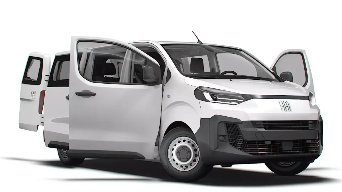 Fiat e Scudo CombiVan L3 HQ Interior 2024 3D model