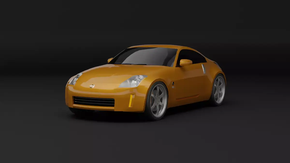 Nissan 350Z Free low-poly 3D model