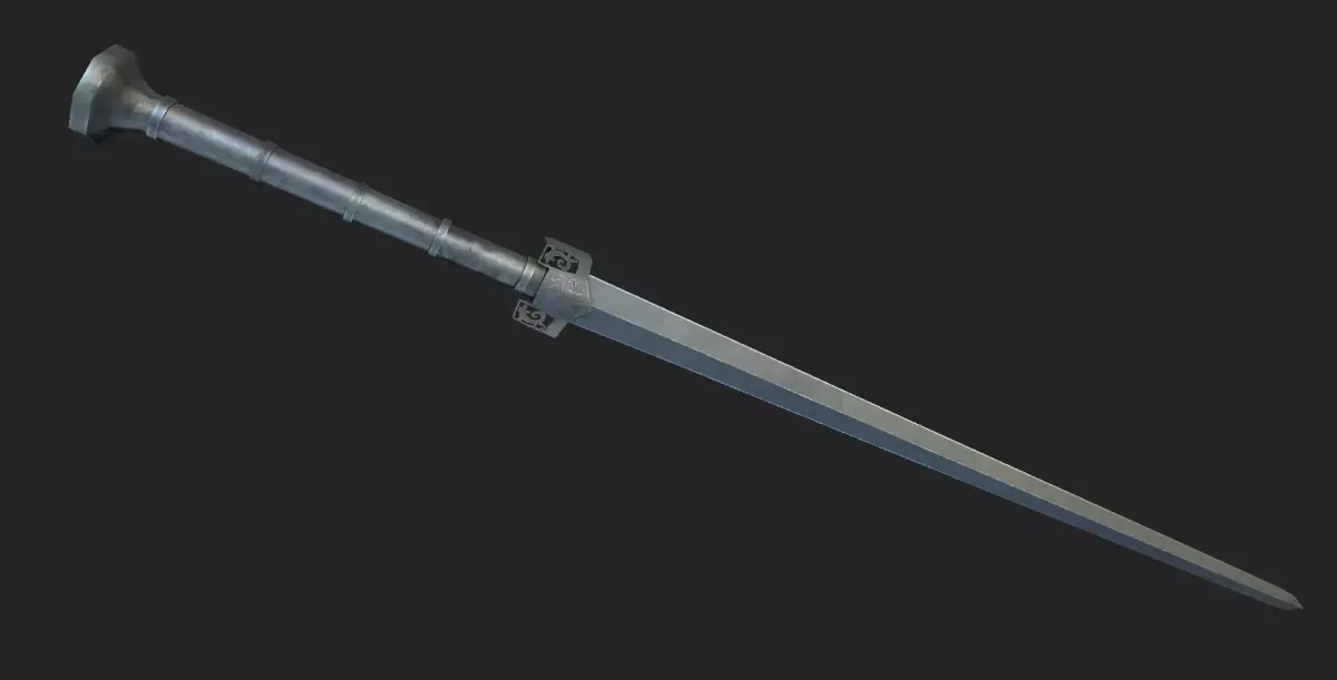 Jian Blade Low-poly 3D model