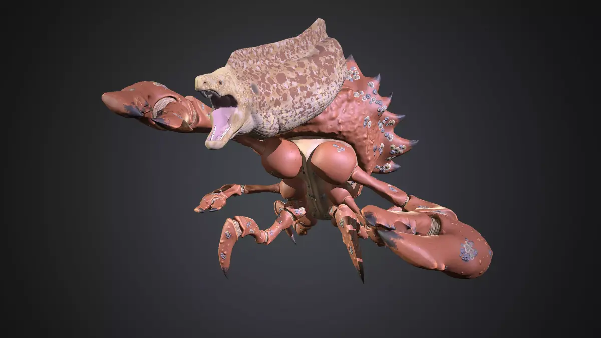 Abisal Monster Low-poly 3D model