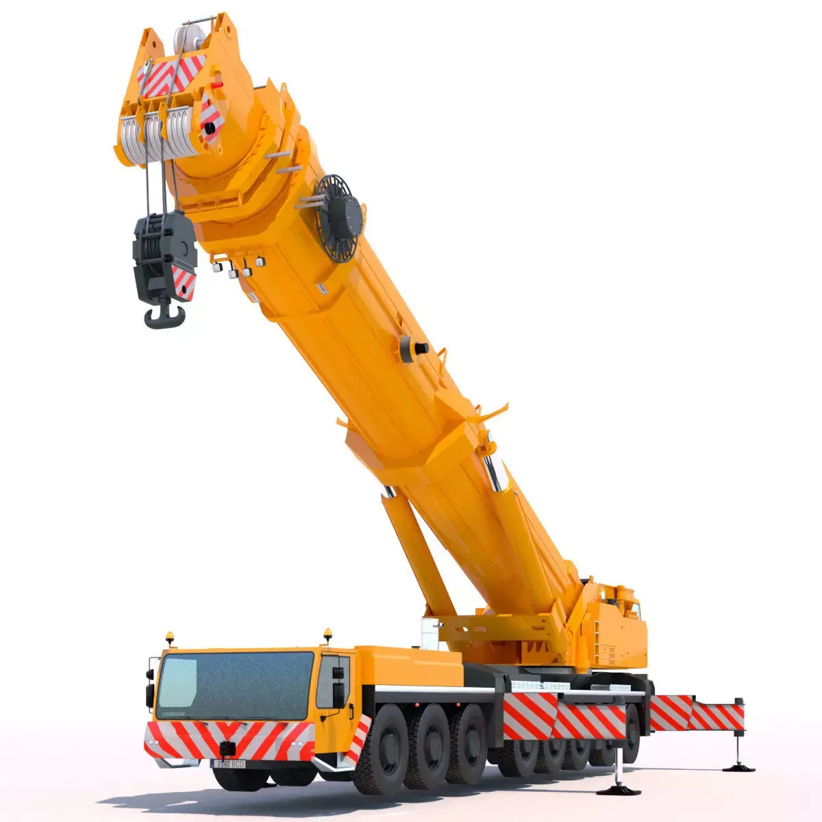 Mobile Crane Liebherr LTM 1500 3D model