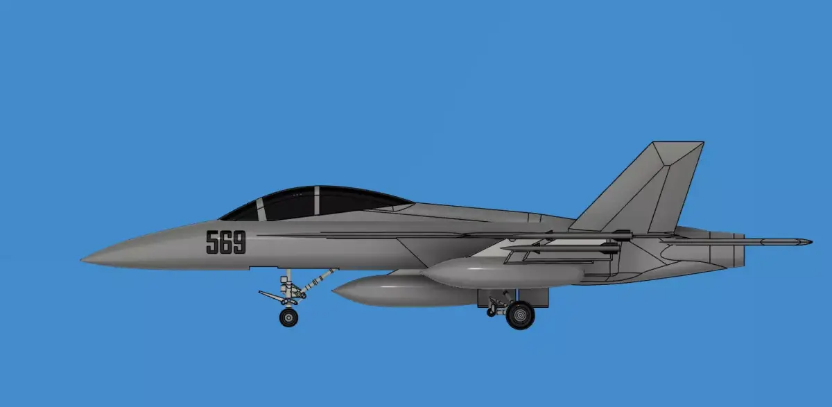 Boeing EA-18G Growler 3D print model