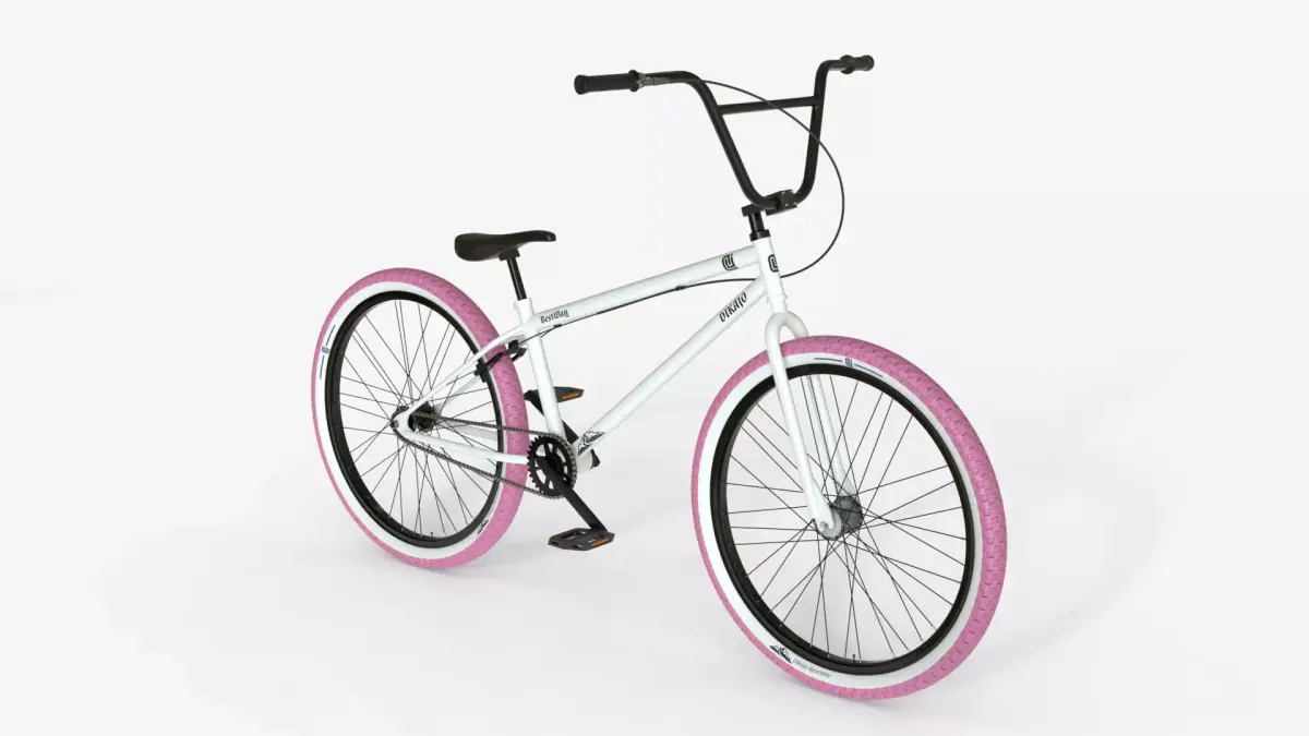 BMX Freestyle Bike  Clan Series White 3D model