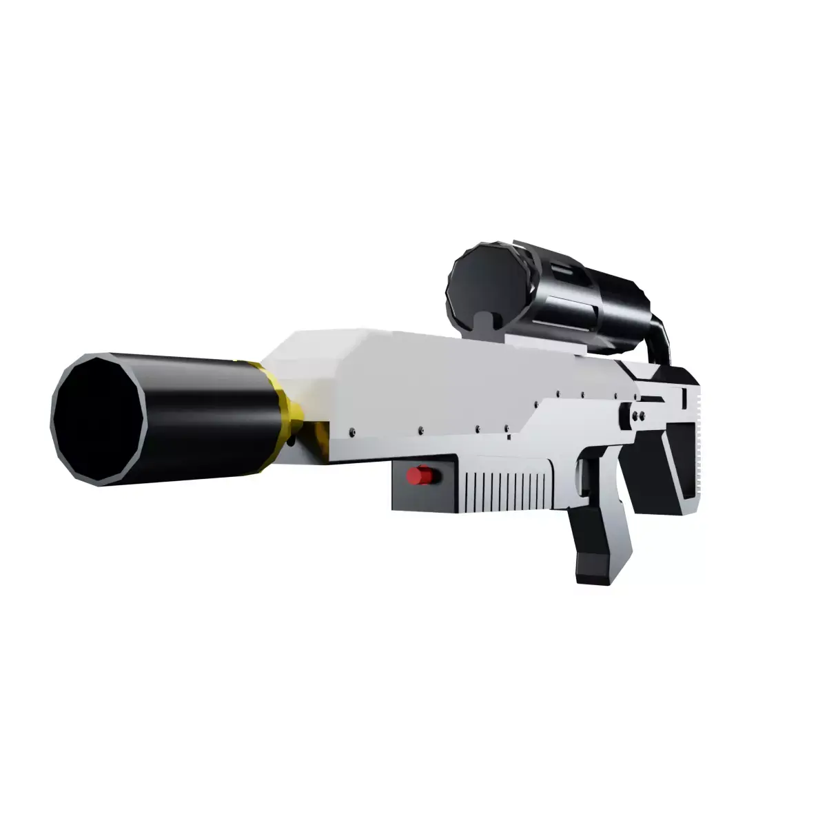 Flamethrower Low-poly 3D model order