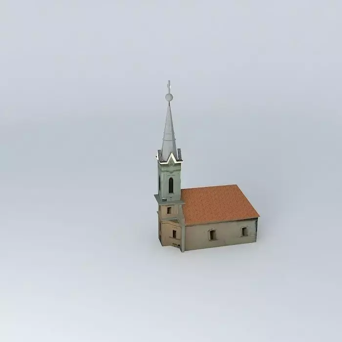 The Lutheran Churchi Ősagárd Free 3D model